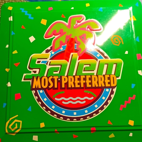 Vintage Salem cigarettes tin playing cards, coasters, cocktail napkins party. - Picture 1 of 14